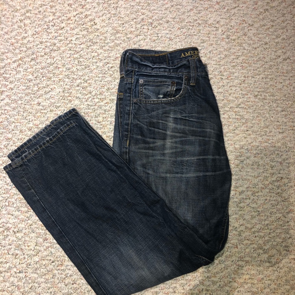 AE dark jeans